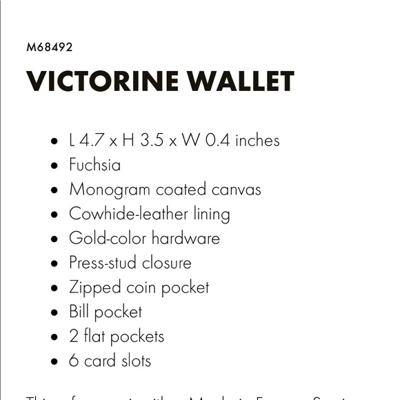 SOLD! Louis Vuitton Victorine Wallet - Picture 6 of 7